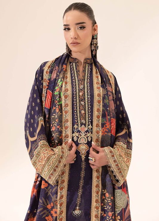 SUAY Eid Formals Unstitched Silk 3pcs - Jotey