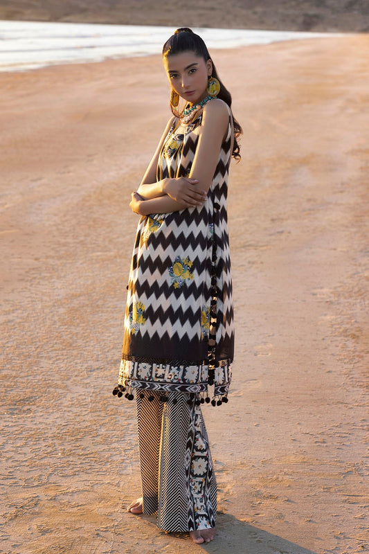 Tangerine By Gul Ahmed Embroidered Printed Summer Lawn'25 Unstitched 2pcs