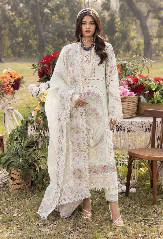 Adans Libas Bazm-E-Bahar Embroidered Lawn Unstitched 3 Piece - Jotey