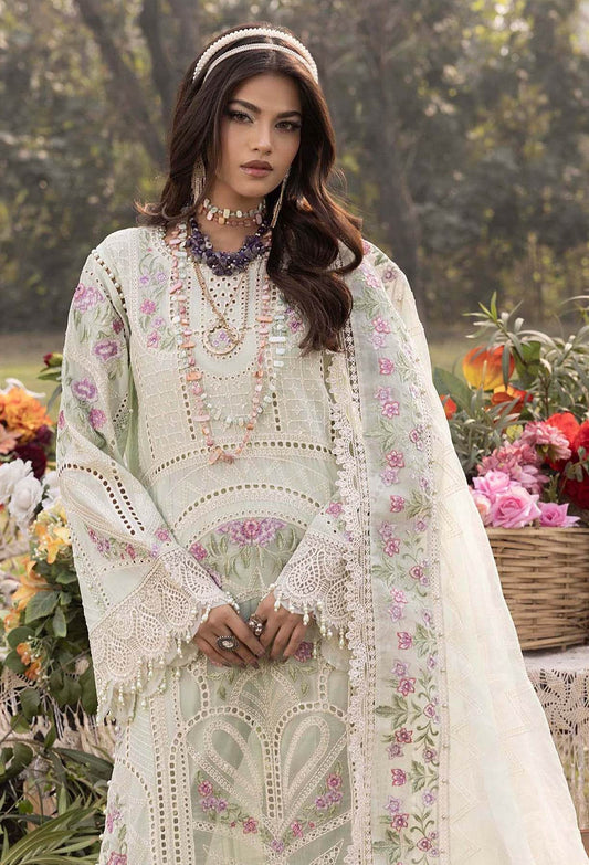 Adans Libas Bazm-E-Bahar Embroidered Lawn Unstitched 3 Piece - Jotey