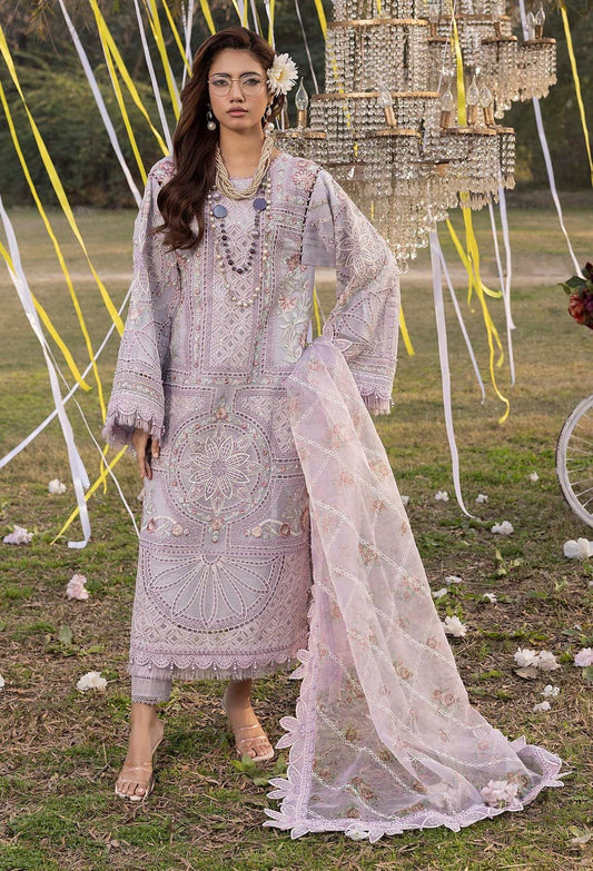 Adans Libas Bazm-E-Bahar Embroidered Lawn Unstitched 3 Piece - Jotey