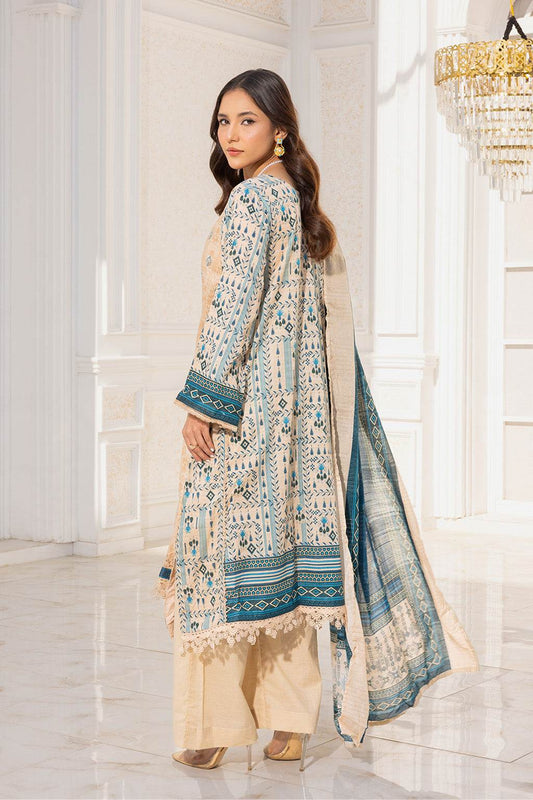 Somika By Johra Embroidered Fancy Lawn Unstitched 3Pcs - Jotey