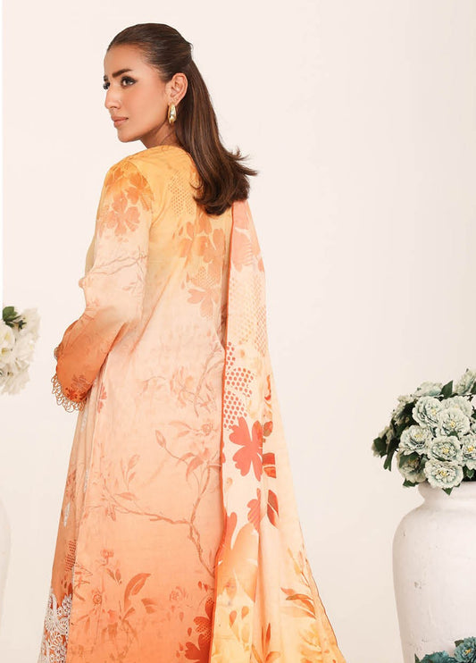 Inshal by Johra Chikankari + Printed Lawn Unstitched 3Pcs