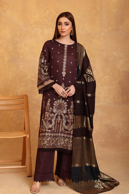 Adeeva by Johra Embroidered Jacquard Lawn Unstitched 3Pcs