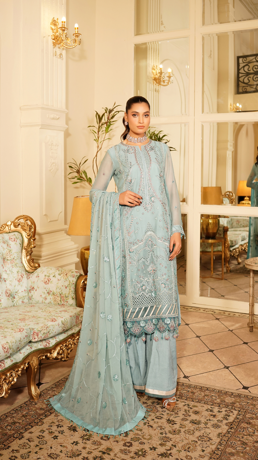 Farmaish By Zebtan Vol 7 Embroidered Chiffon Unstitched 3pcs