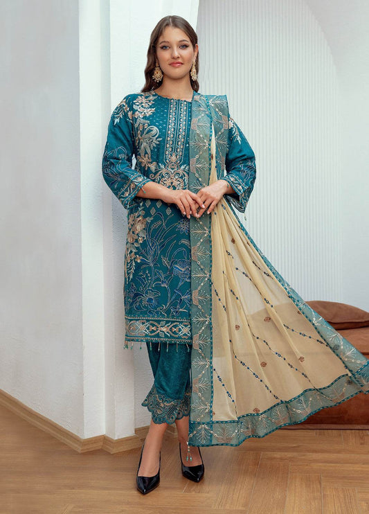 MEHRIMA By Noori Stitched Chiffon Luxury 3pcs - Jotey