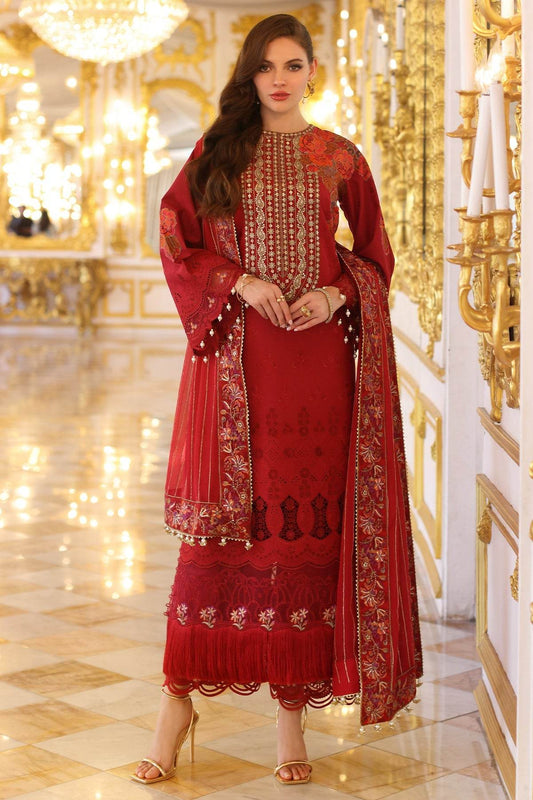 Tabeer By Charizma Embroidered Premium Chiffli Lawn Eid Edition Unstitched 3pcs - Jotey