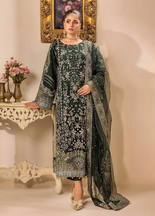 Chantelle By ZA Clothes Embroidered Stitched 3pcs - Jotey