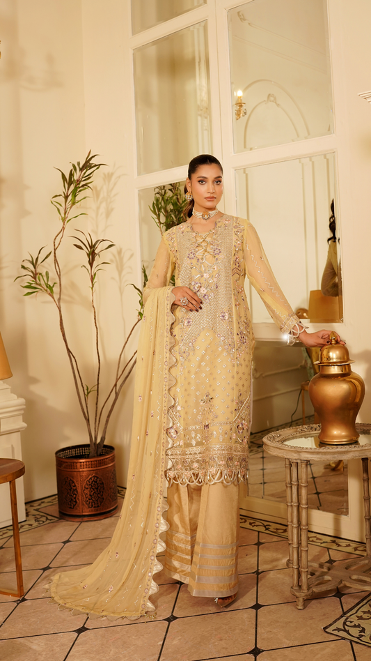 Farmaish By Zebtan Vol 7 Embroidered Chiffon Unstitched 3pcs