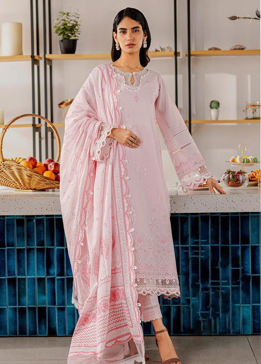 Zellbury Chikankari Embroidered Lawn Unstitched 3Pcs