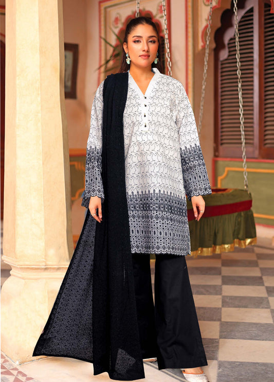 Aasir by Johra Chikankari Lawn Unstitched 3Pcs