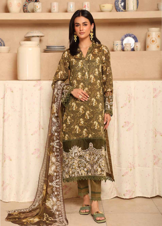 Aleeha by Johra Embroidered Chikankari + Printed Lawn Unstitched 3Pcs