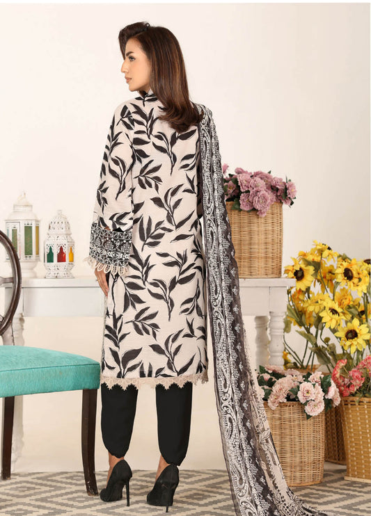 Nawal By Johra Chikankari Printed Lawn Unstitched 3Pcs