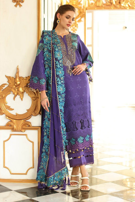 Tabeer By Charizma Embroidered Premium Chiffli Lawn Eid Edition Unstitched 3pcs - Jotey