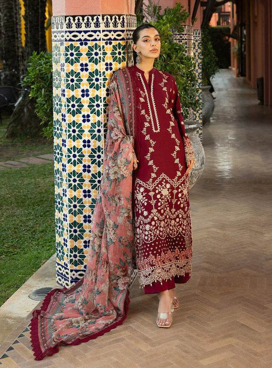 Zainab Chottani Chikankari'25 Unstitched Lawn 3pcs - Jotey