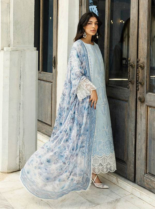 Zainab Chottani Chikankari'25 Unstitched Lawn 3pcs - Jotey