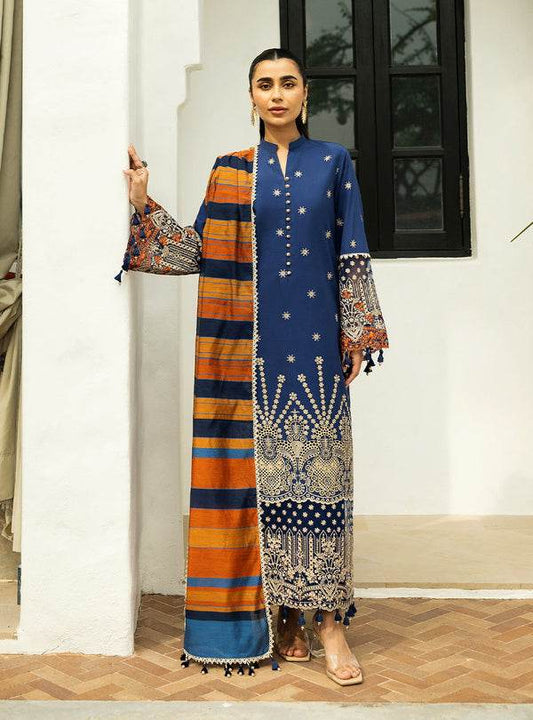 Zainab Chottani Chikankari'25 Unstitched Lawn 3pcs - Jotey