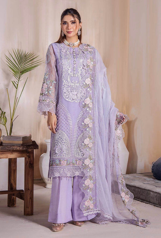 Riwayat By ZA Clothes Embroidered Stitched 3pcs - Jotey