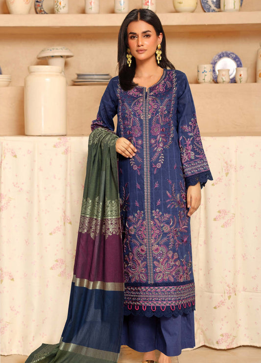 Ajra by Johra Embroidered Dobby Lawn Unstitched 3Pcs