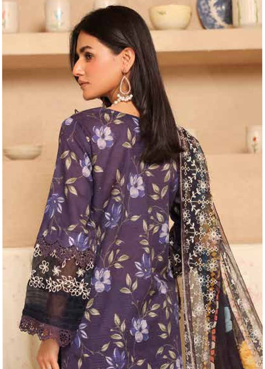 Aleeha by Johra Embroidered Chikankari + Printed Lawn Unstitched 3Pcs