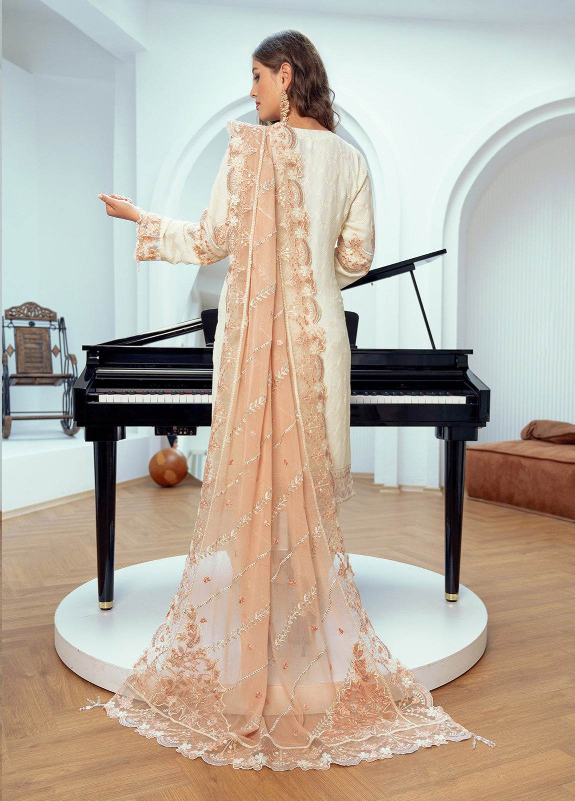 MEHRIMA By Noori Stitched Chiffon Luxury 3pcs - Jotey