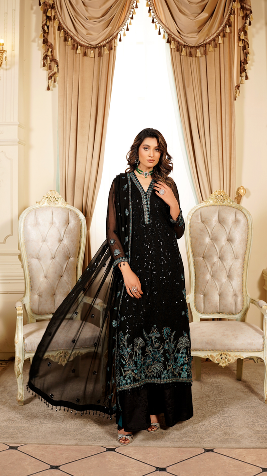 Farmaish By Zebtan Vol 7 Embroidered Chiffon Unstitched 3pcs