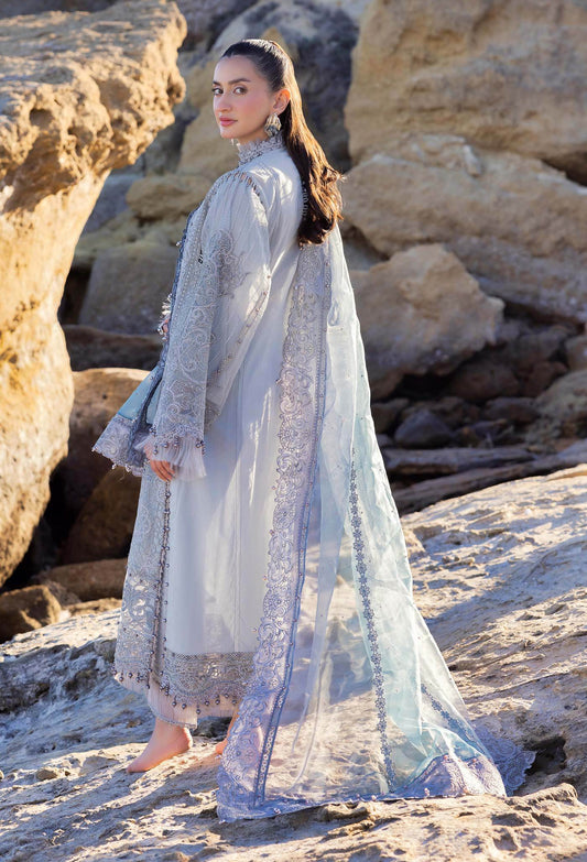 Adans Libas Lasserkari Embroidered Premium Lawn Unstitched 3 Piece - Jotey