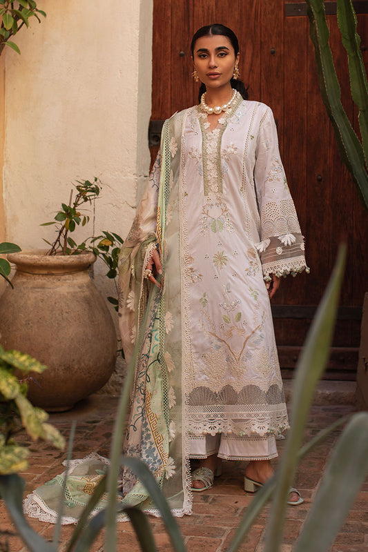 Zoha By Ansab Jahangir Embroidered Luxury Lawn'25 Unstitched 3pcs