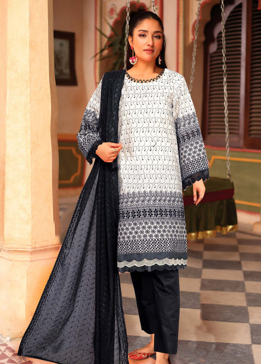 Aasir by Johra Chikankari Lawn Unstitched 3Pcs