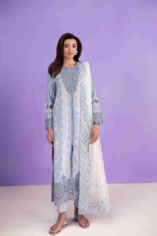 Aabyaan Eid Pret'25 Embroidered Stitched 3pcs - Jotey