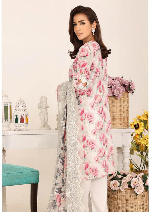 Nawal By Johra Chikankari Printed Lawn Unstitched 3Pcs