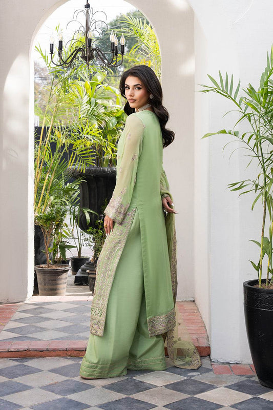 Tarz by Freesia Embroirdered Chiffon Unstitched 3 Piece - Jotey