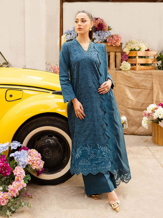 Twilight By Mahnur Embroidered Lawn Unstitched 3pcs - Jotey