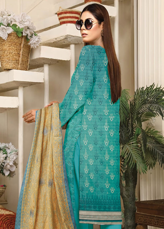 Zeba Summer'02 Embroidered Printed Lawn Unstitched 3pcs