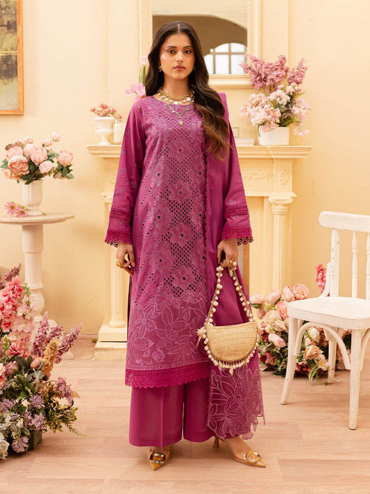 Twilight By Mahnur Embroidered Lawn Unstitched 3pcs - Jotey