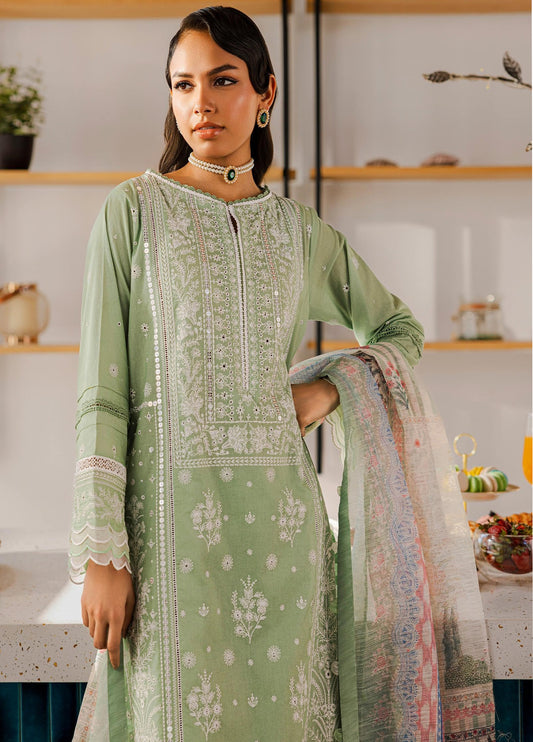 Zellbury Chikankari Embroidered Lawn Unstitched 3Pcs