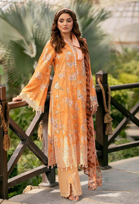 Adan's Prints by Meerab Malik Embroidered Lawn 3pcs - Jotey