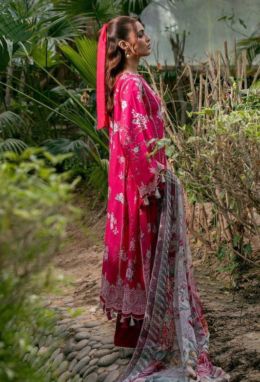 Adan's Prints by Meerab Malik Embroidered Lawn 3pcs - Jotey