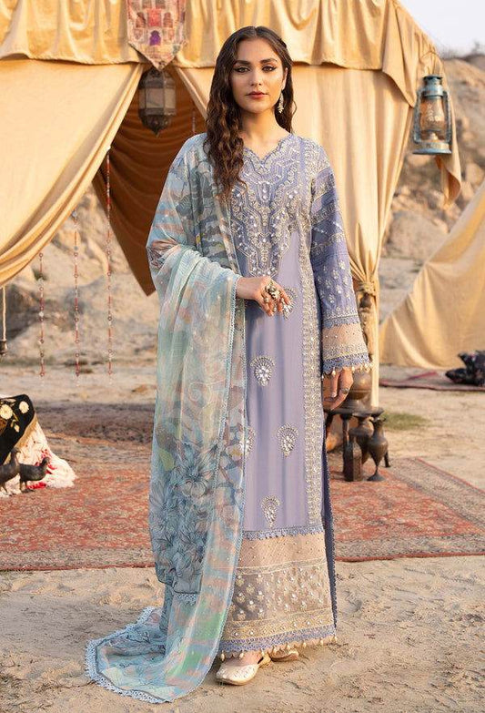 Adans Libas By Hafsa Zia Embroidered Lawn 3pcs - Jotey