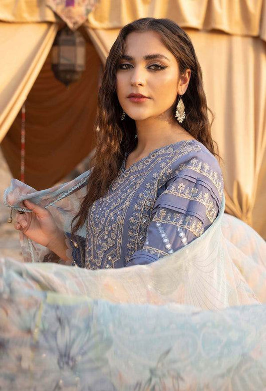 Adans Libas By Hafsa Zia Embroidered Lawn 3pcs - Jotey