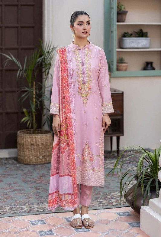 Adans Libas By Zia Embroidered Lawn 3pcs - Jotey