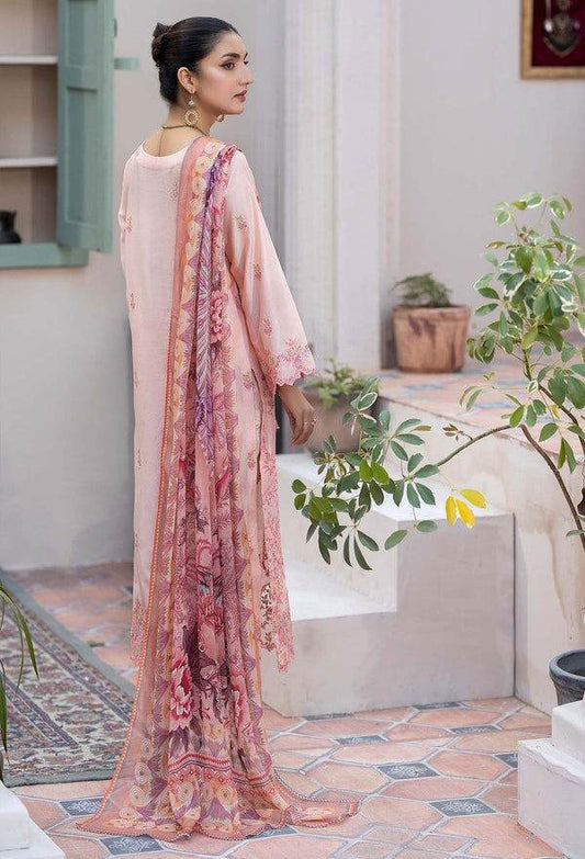 Adans Libas By Zia Embroidered Lawn 3pcs - Jotey