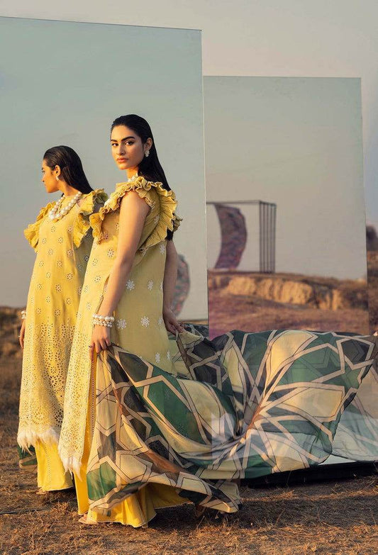 Adans Libas Lawn Eid Edit 24 Embroidered Unstitched 3pcs - Jotey