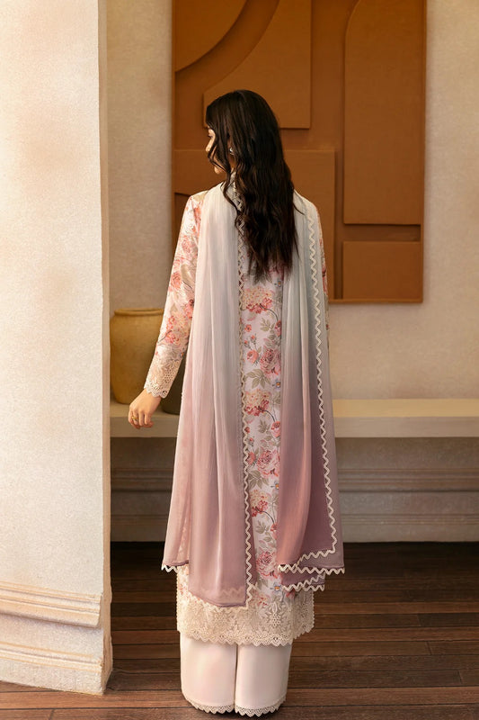 AFROZEH Day Break Embroidered Printed Lawn Unstitched 3pcs