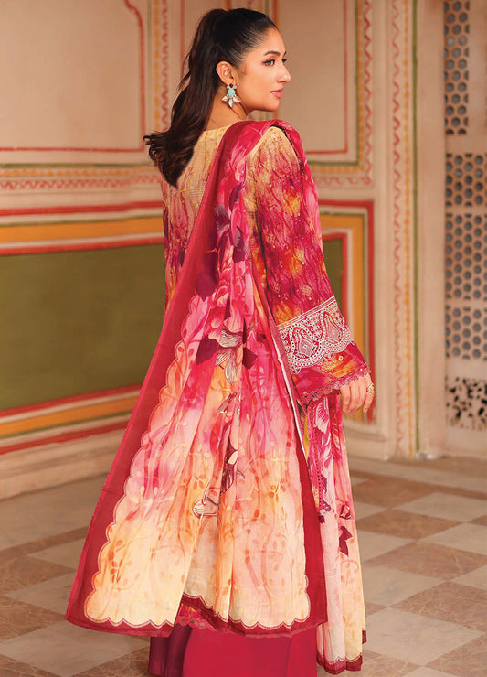 Zohra By Johra Embroidered Printed Bana Dora Lawn Unstitched 3Pcs