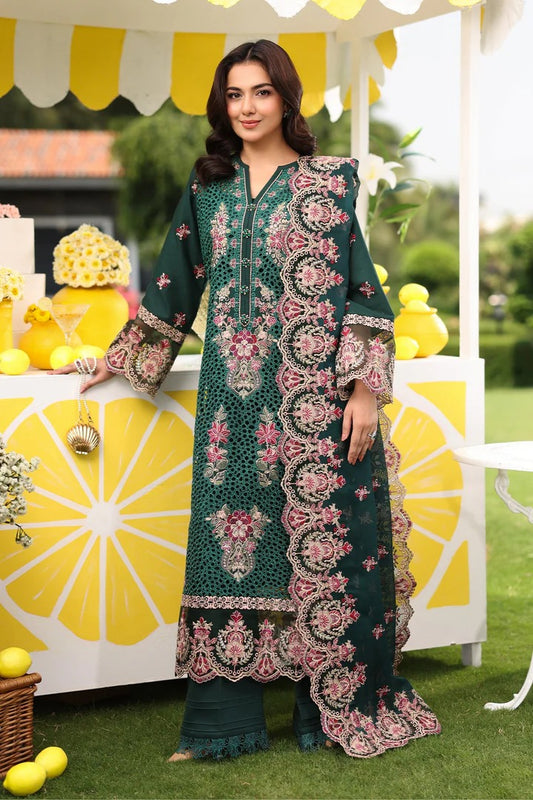 Hayam By Imrozia Embroidered Luxury Lawn Unstitched 3pcs