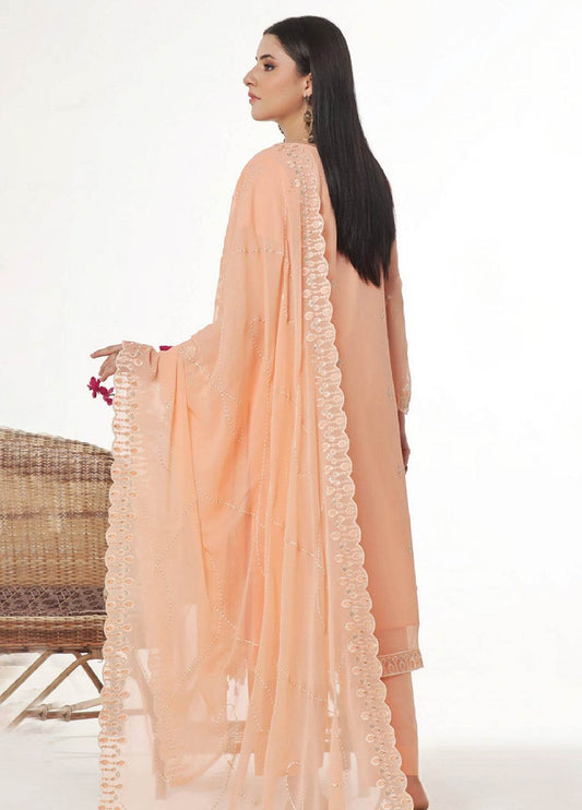 Sidra By Bin Hameed Luxury Chiffon Semi Stitched 3pcs - Jotey