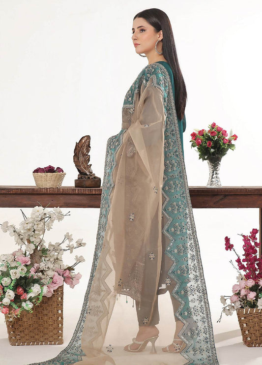 Sidra By Bin Hameed Luxury Chiffon Semi Stitched 3pcs - Jotey