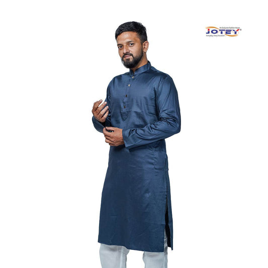 Solid Cotton Panjabi - Jotey