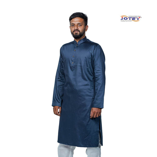 Solid Cotton Panjabi - Jotey